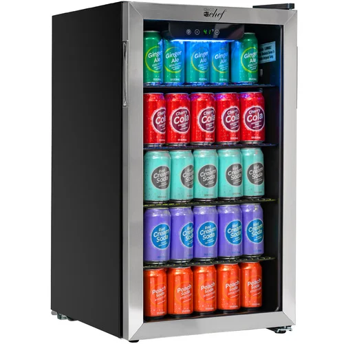 Save $150 - Deco Chef 118-Can Mini Fridge with Glass Door